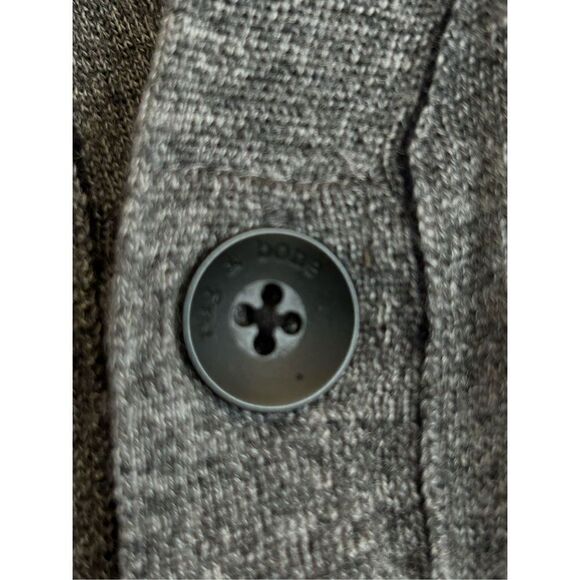 Rag & Bone Knitted Wool Button Front Cardigan Sweater Womens Gray Size Large - Picture 4 of 6
